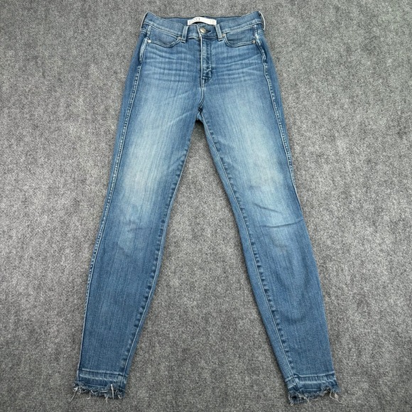AYR Denim - AYR Jeans Womens 26x28 Blue The Riser High Rise‎ Skinny Frayed Hem LA USA Made